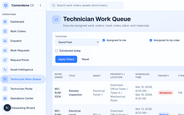 Dispatch & Scheduling Software for Maintenance | Cornerstone Fleet ...