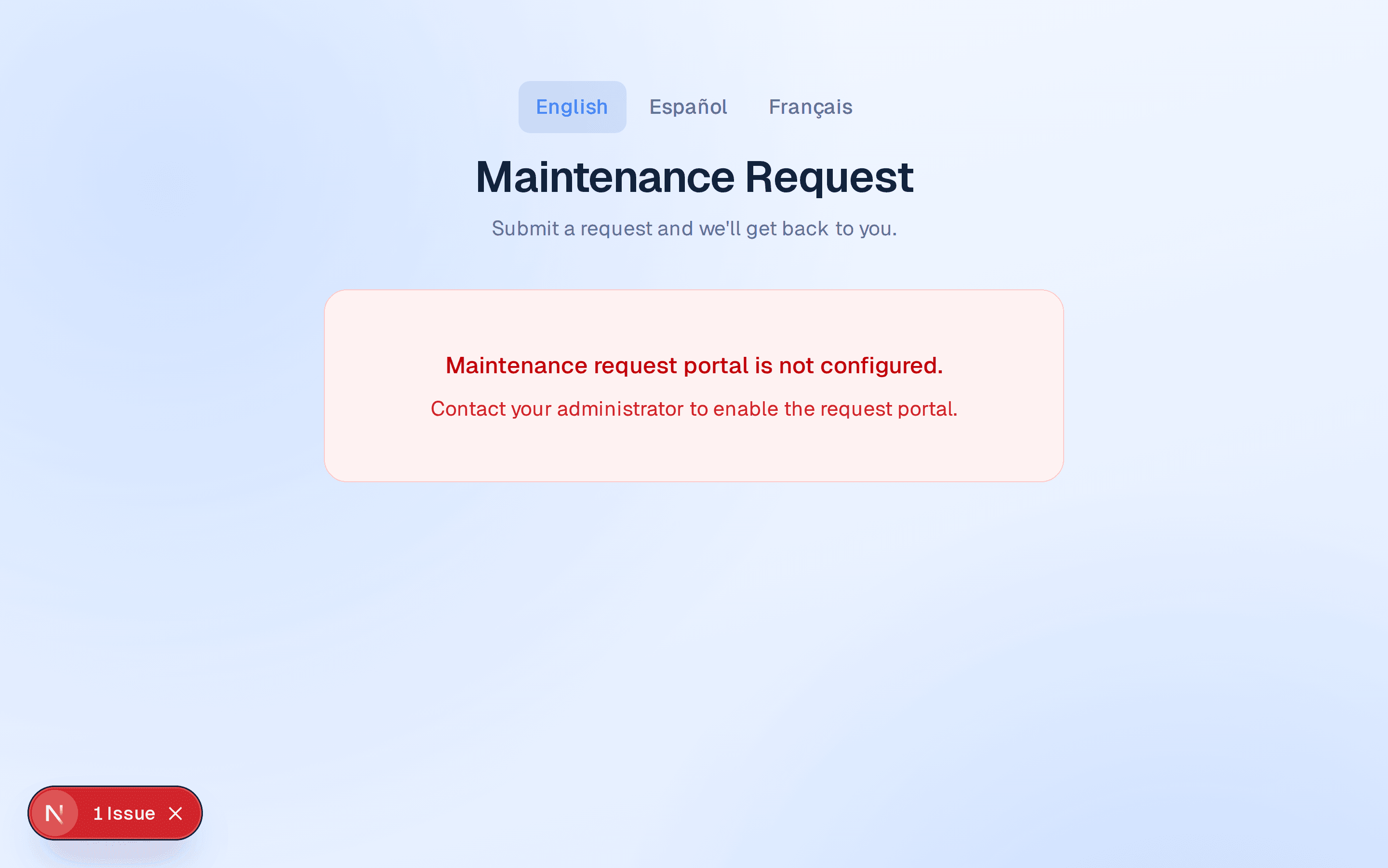 Request Portal — Cornerstone OS